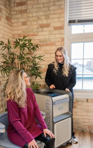 In the treatment room for Eternal Wellness